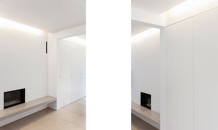Wandkast op maat in een gerealiseerd interieur